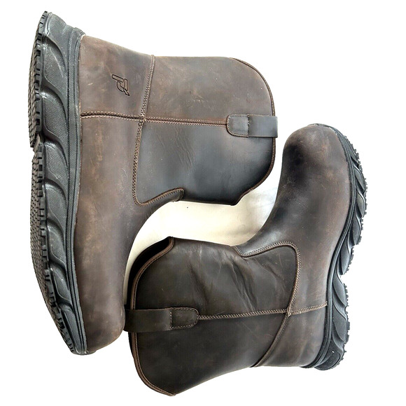 Propet Men's Size 14XX 9 in Electrical Composite Toe Work Safety Shoes Brown - Picture 5 of 10